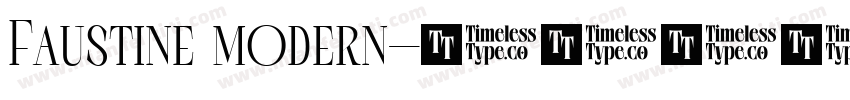 Faustine modern字体转换